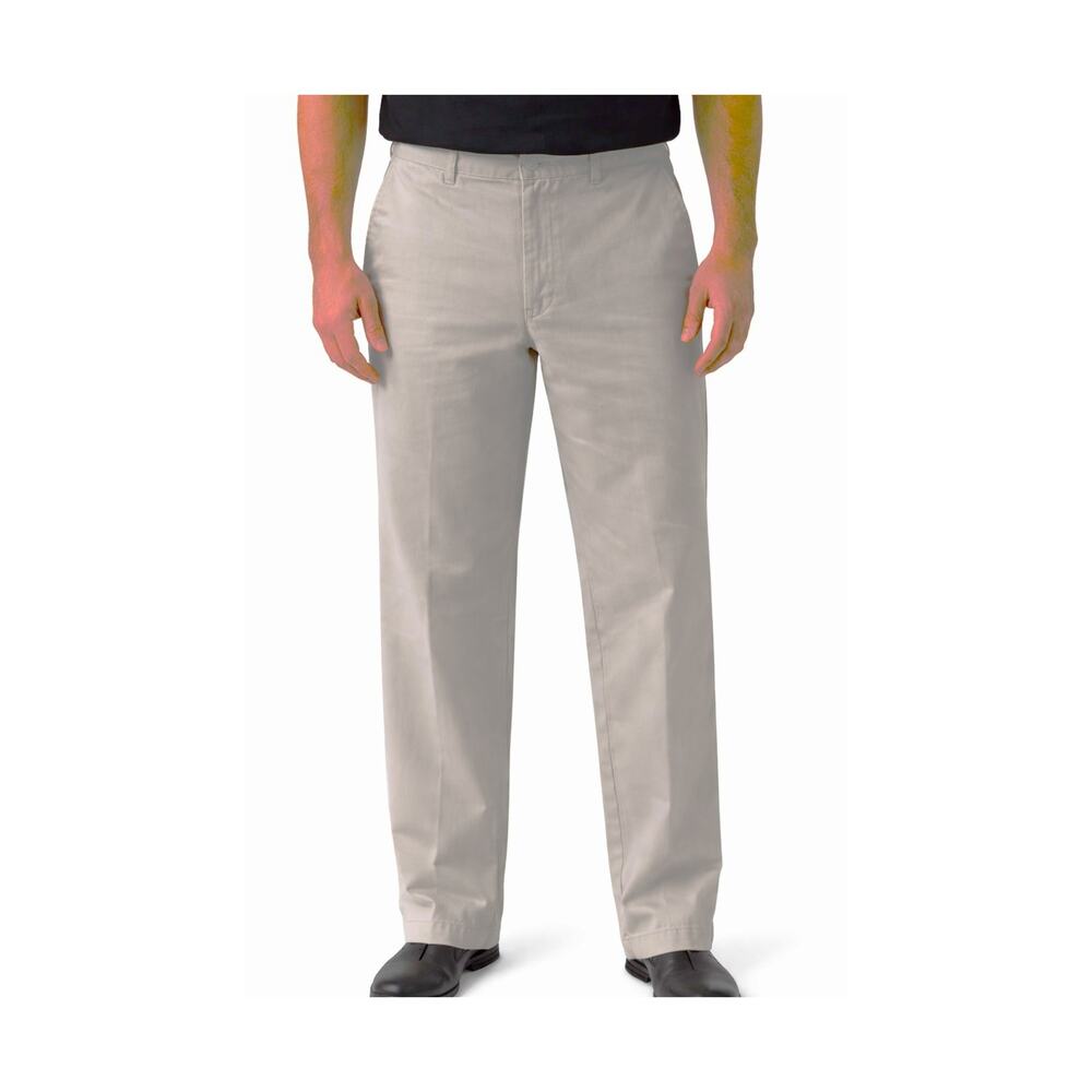 GH Bass Pants Mens Size 34 Gray Chino Trouser Straight Leg Preppy Old Money EUC